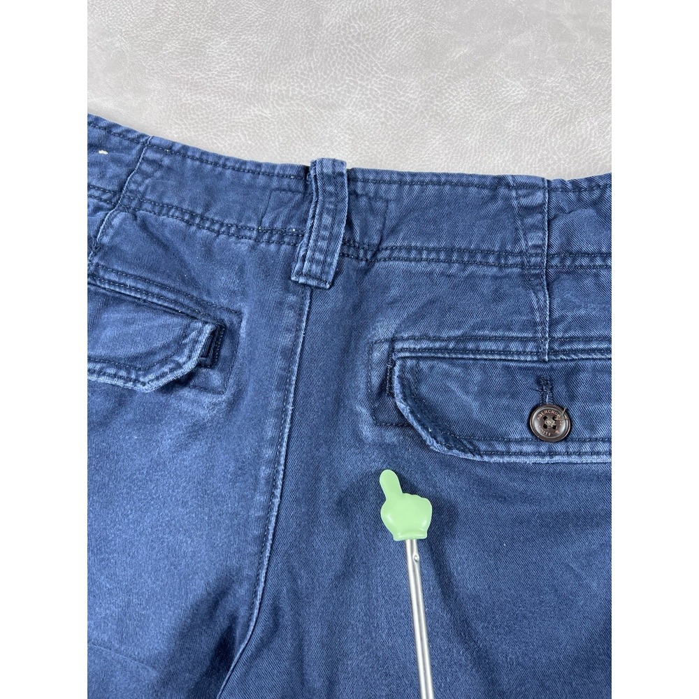 Y2K Abercrombie And Fitch Cargo Shorts Size 28 Blue Vintage Pockets - Picture 7 of 7